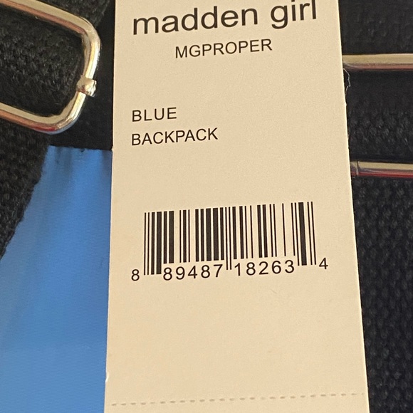 Madden Girl Solid Proper Backpack - Blue - Picture 6 of 9